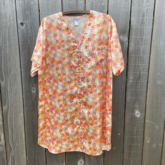 Retro Daisy Vanity Fair Muumuu - Picture 1 of 5